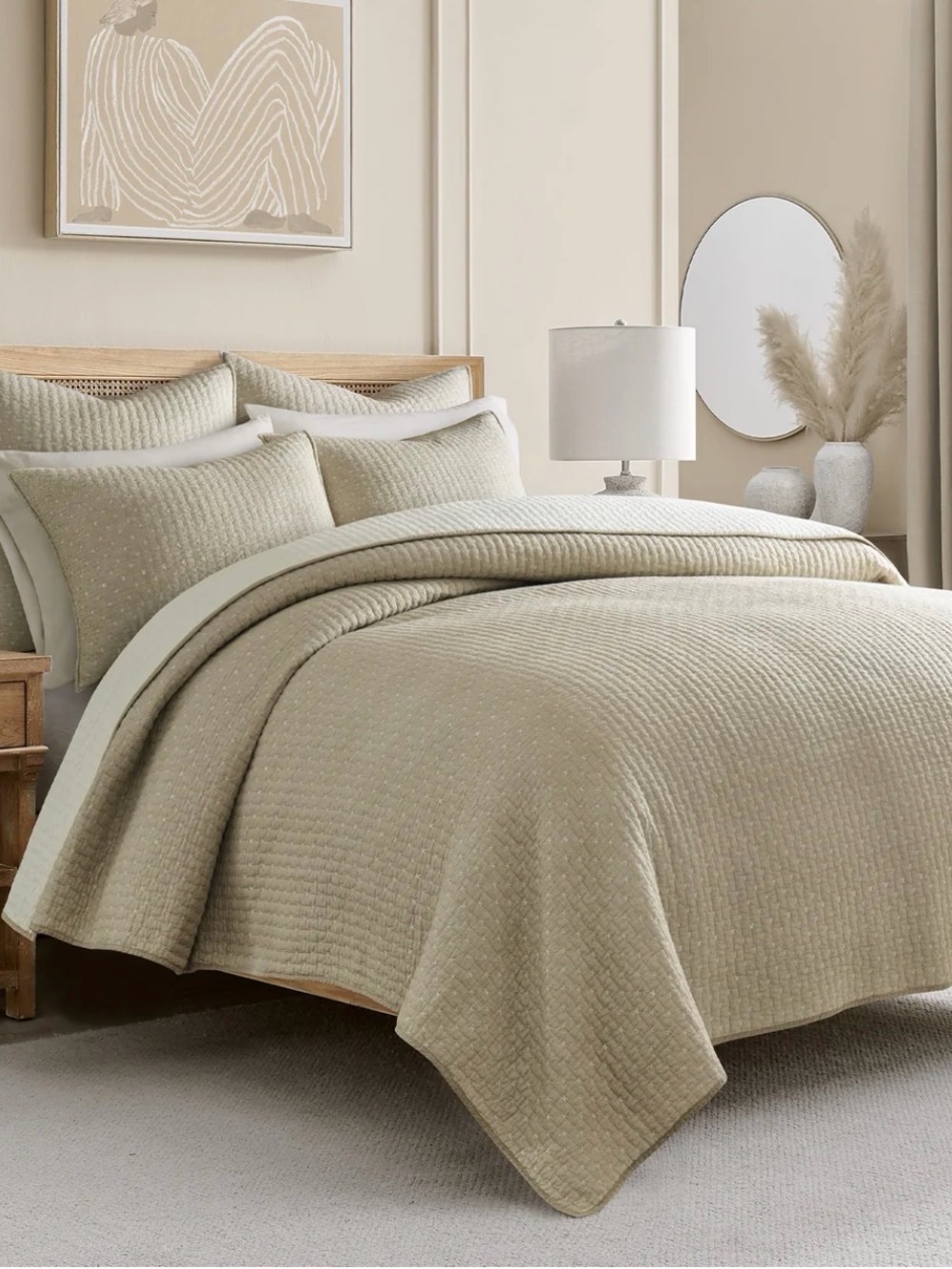 *New* LEVTEX Cross Stitch Quilt Set, Twin/Twin XL
